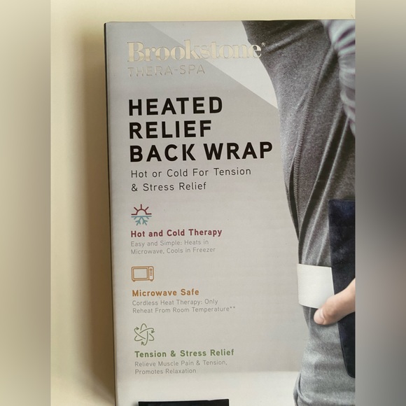 Brookstone heated relief back wrap, new! Hot and cold therapy. Microwave safe. - Picture 3 of 3
